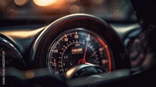 Rev Up Your Ride: Experience the Future of Automobile Control with Advanced Dashboard Technology and Sleek Chrome Accents, generative AIAI Generated