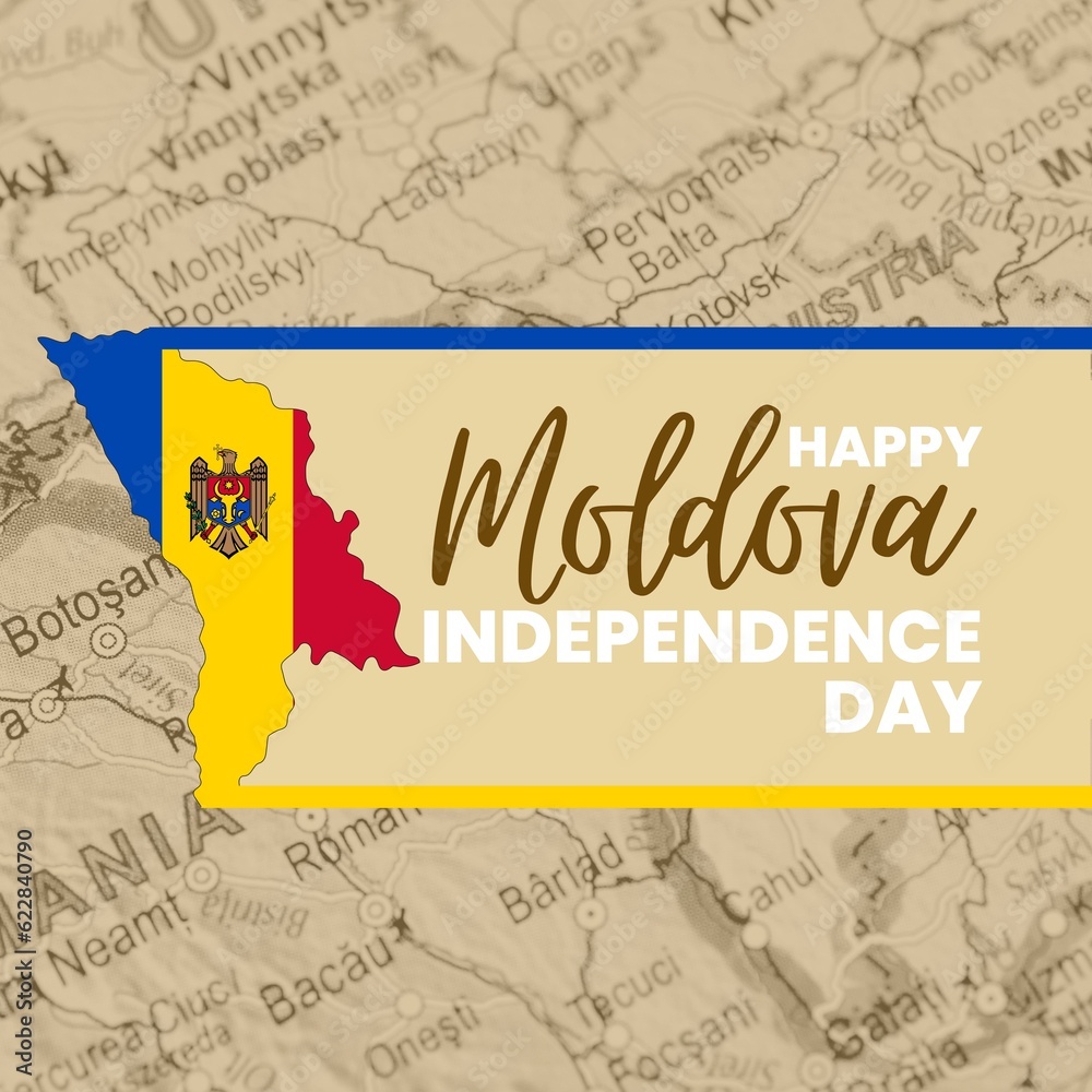 Fototapeta premium Premium Vector | Moldova Constitution Day stock vector