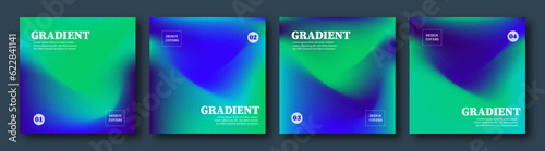 Set of covers design templates with vibrant gradient background. Trendy modern design. Applicable for placards, banners, flyers, presentations, covers and reports. Vector illustration. 
