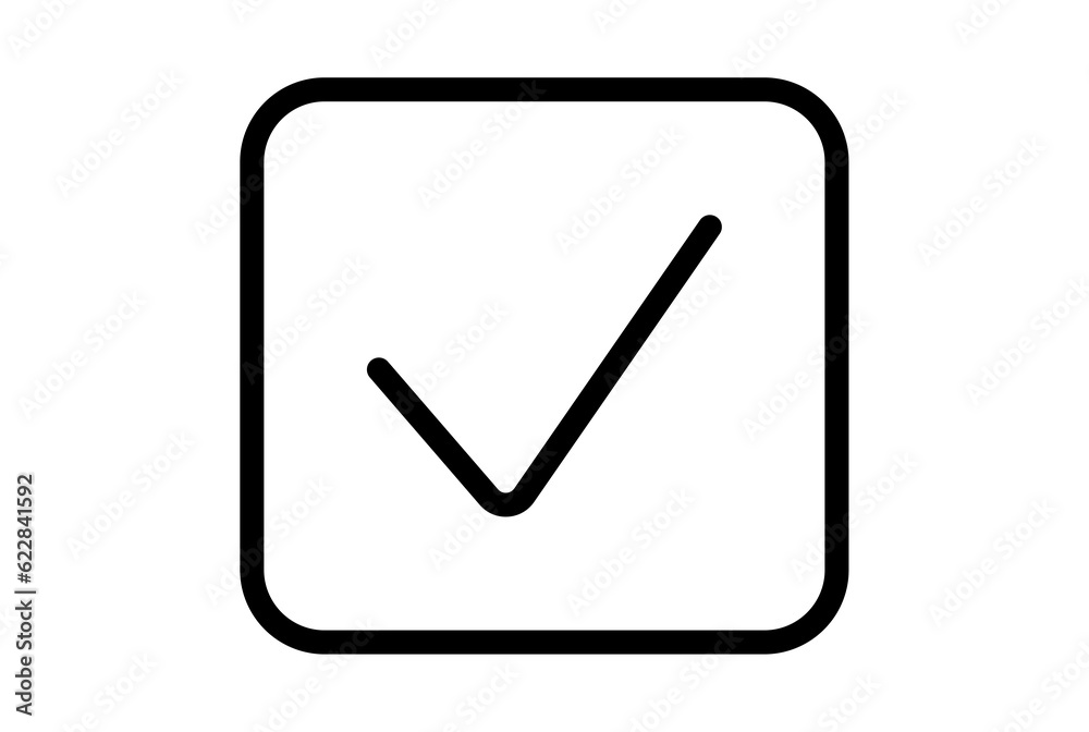 check line icon black tick web symbol minimalist app sign check line icon black tick web symbol minimalist app sign