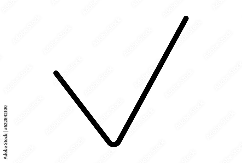 check 6 line icon black tick web symbol minimalist app sign check 6 line icon black tick web symbol minimalist app sign