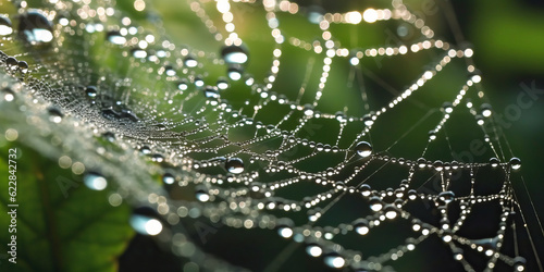dew on a web