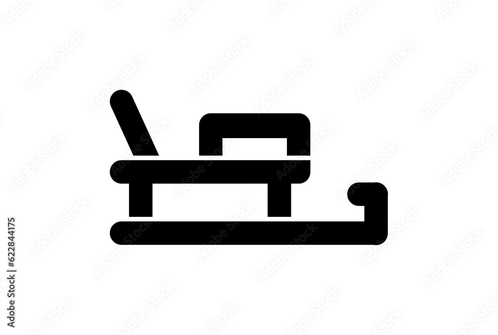 sledge christmas icon black flat xmas symbol art minimalist sign artwork sledge christmas icon black flat xmas symbol art minimalist sign artwork