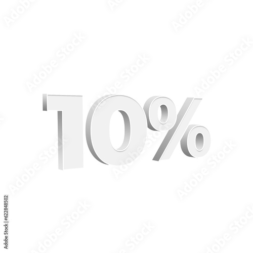 Illustration vector graphic of 10 percent of discount. Perfect for promotion product, big sale, etc.