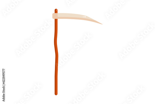 Scythe illustration Halloween app icon web symbol artwork sign