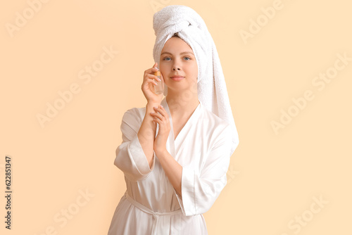 Pretty young woman with cos...