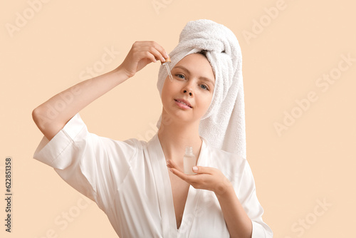 Pretty young woman with cos...
