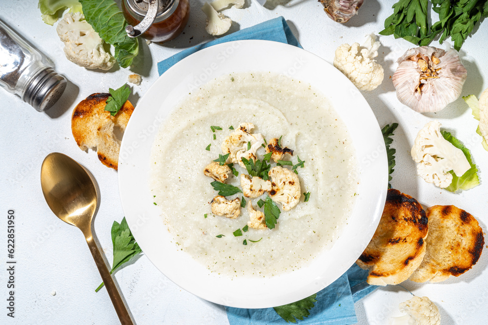 Homemade cauliflower cream soup Homemade cauliflower cream soup