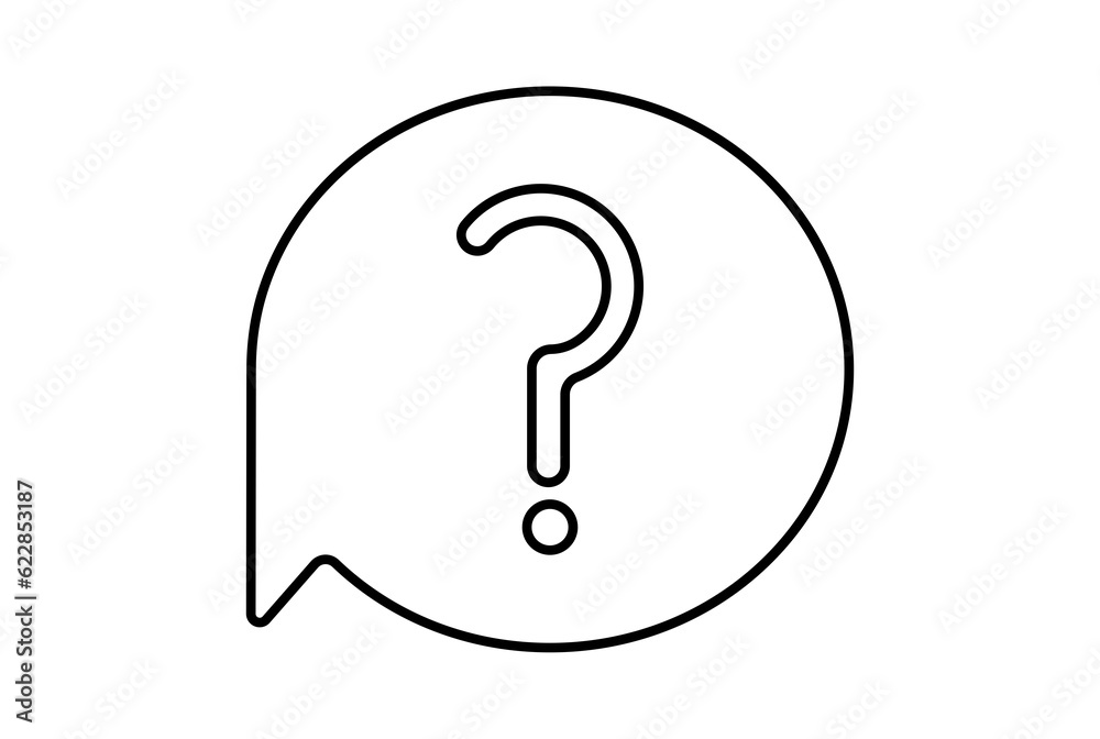 question line icon black ask symbol sign art question line icon black ask symbol sign art