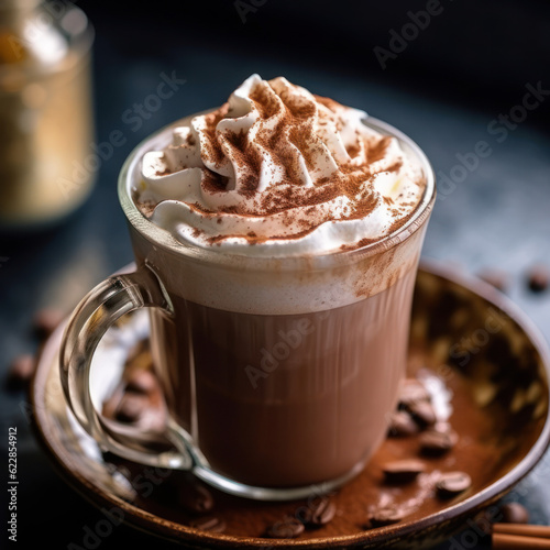 Fotografiet cup of cappuccino