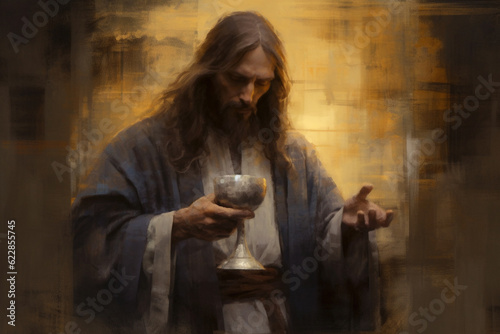 Valokuvatapetti Jesus Christ turns water into wine