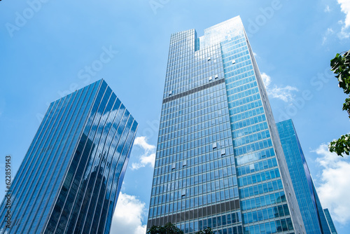 commercial buildings under blue sky
