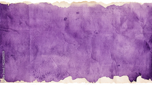 Light Purple and White, Used Parchment Paper Texture - Background, Wallpaper, or Art Print Template - Weathered and Vintage with Depth, Folds, and Lines - Generative AI