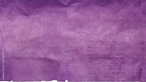 Light Purple and White, Used Parchment Paper Texture - Background, Wallpaper, or Art Print Template - Weathered and Vintage with Depth, Folds, and Lines - Generative AI