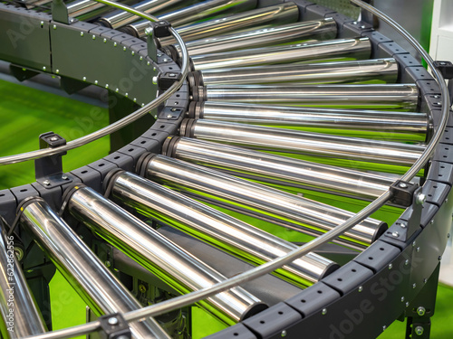 Fragment of conveyor around...
