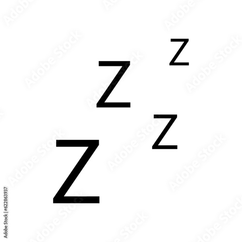 zzz sleep wave. Vector illustration. EPS 10.