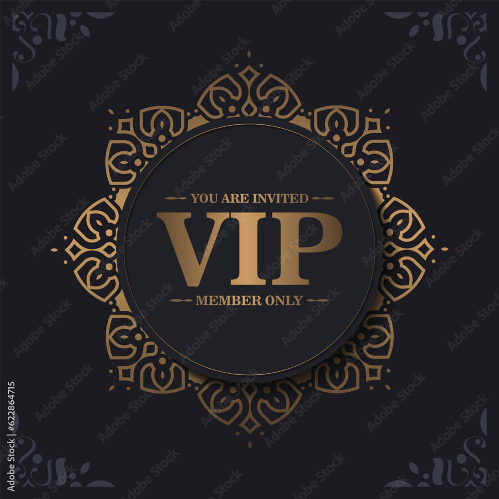 Elegant VIP ornament background