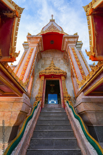 Chedi (pagoda) of the Wat Chalong, a 19th century Buddhist temple on Phuket island in Thailand, Southeast Asia © Alexandre ROSA