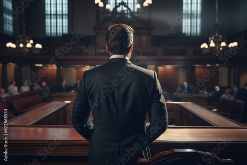 man in a court room ai generative tools