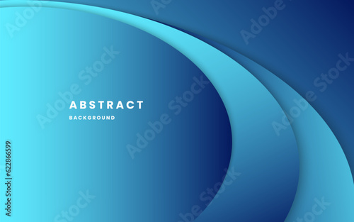 Blue gradient background dynamic wavy light and shadow. liquid abstract background with overlap layer background. modern elegant design background. Illustration vector 10 eps.
