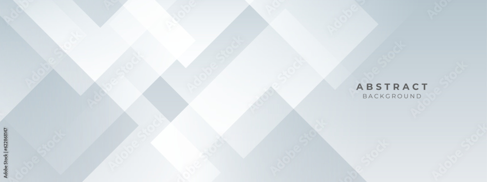Fototapeta premium Abstract geometric white and gray color elegant background. vector illustration