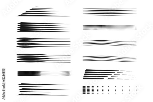 Wallpaper Mural Hand drawn line border set and scribble design element. Vector illustration. EPS 10. Torontodigital.ca