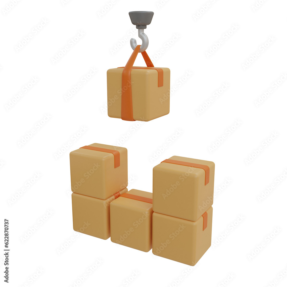 Obraz premium 3D Crane 