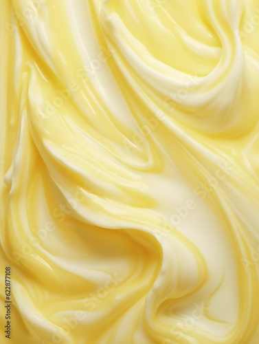 Butter Waves Texture Background. Generative ai