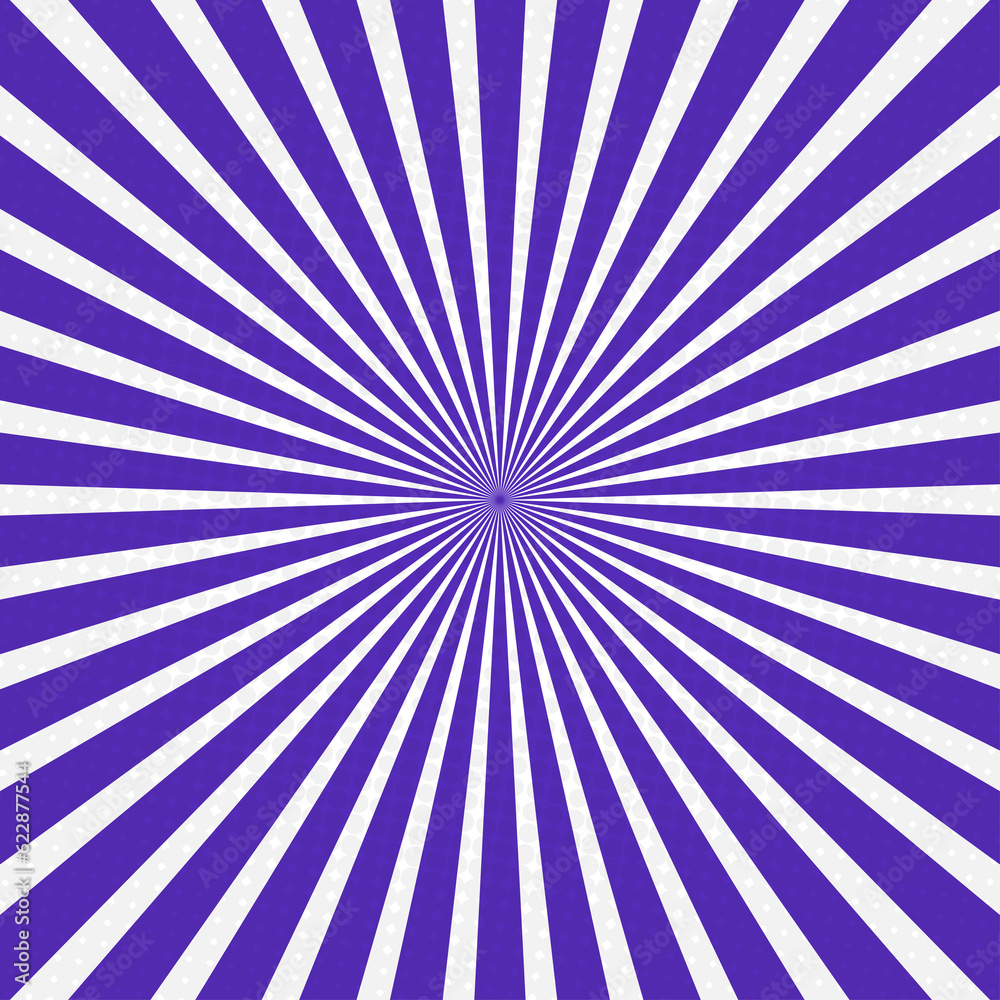 Fototapeta premium Sunburst dotted