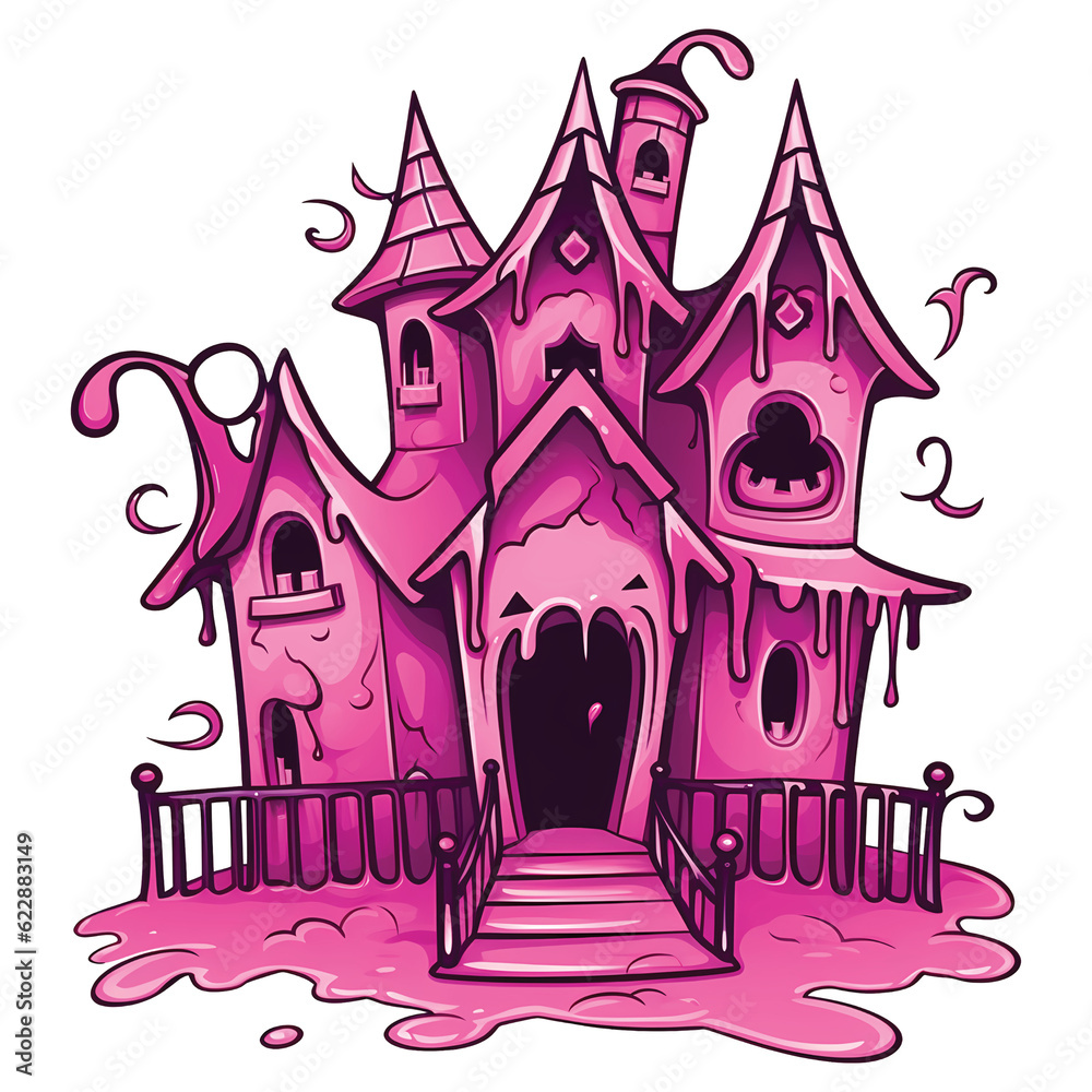 Enigmatic Pink Manor: Bringing a Haunted House to Life in 2D