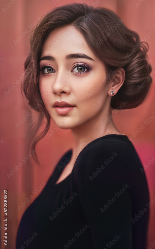 lovely beautiful asian woman at comfort apartment, generative AI lovely beautiful asian woman at comfort apartment, generative AI