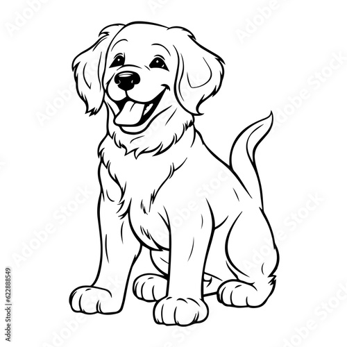 Dog  illustration  Vector  Pet  Golden Retriever 