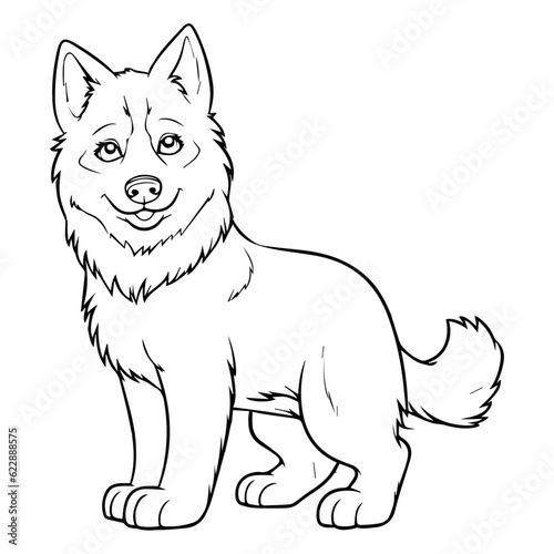 Dog, illustration, Vector, Pet, Siberian Husky