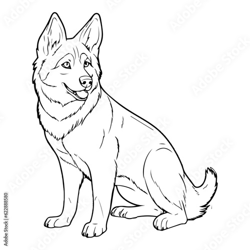 Dog, illustration, Vector, Pet, Siberian Husky
