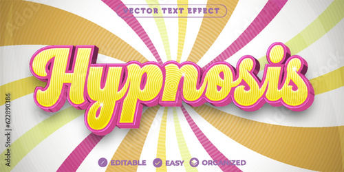 Hypnosis Text Effect,Fully Editable Font Text Effect