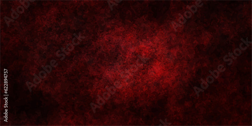 Abstract red cracks and scratches and colorful grunge background or texture of hand painted watercolor on paper