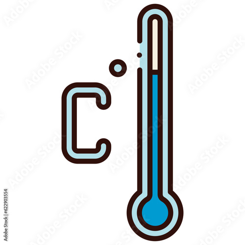 celsius temperature scale illustration