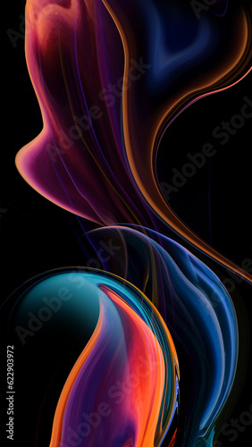 Abstract colorful background with gradient display, luxury abstract for a mobile screen concept