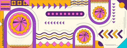 gradient mosaic youtube channel art template