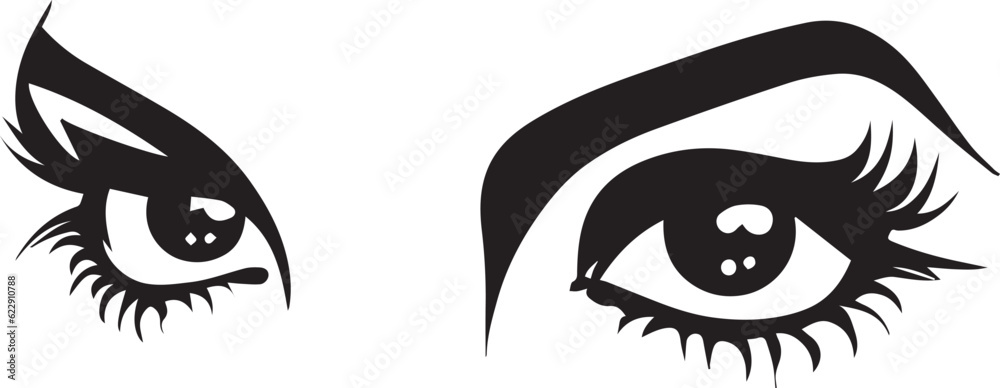 women eyes vector tattoo design illustration women eyes vector tattoo design illustration