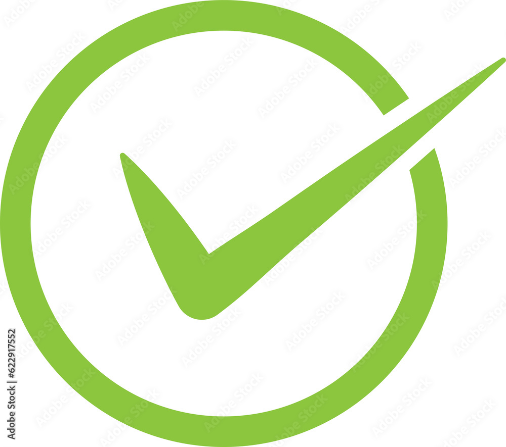 Green check mark icon in a circle. Tick symbol in green color for your web site design, logo, app, UI. illustration Green check mark icon in a circle. Tick symbol in green color for your web site design, logo, app, UI. illustration