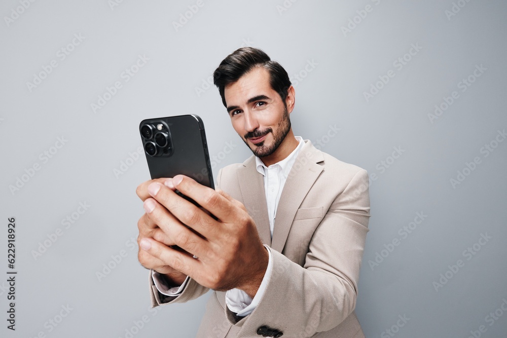 man smile business happy call hold suit smartphone portrait phone male man smile business happy call hold suit smartphone portrait phone male