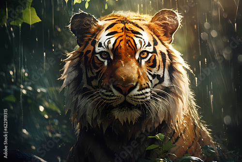 a tiger is tired anime style