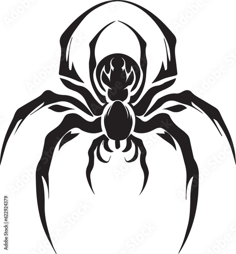 Spider vector tattoo design illustration