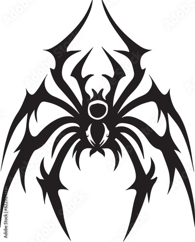 Spider vector tattoo design illustration