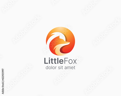 Creative little fox logo gradient