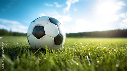 soccer ball on grass © AIstético