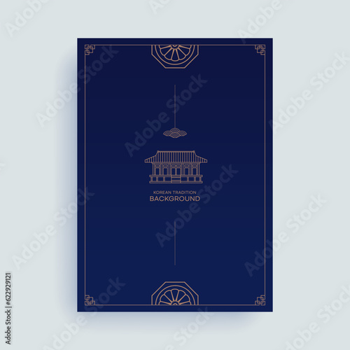 Korean Traditional Patterns  Background Poster Design