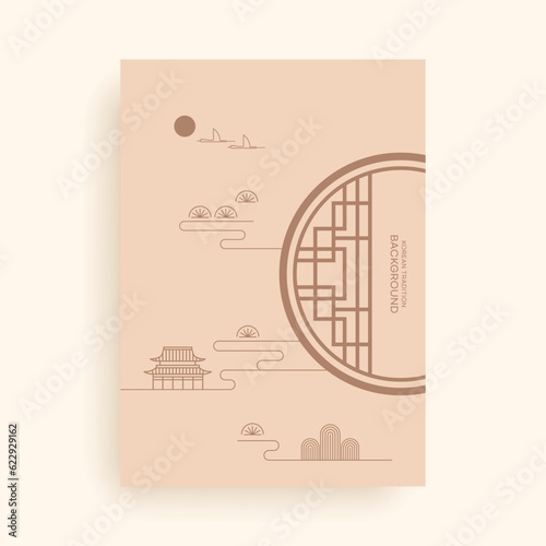Korean Traditional Patterns  Background Poster Design