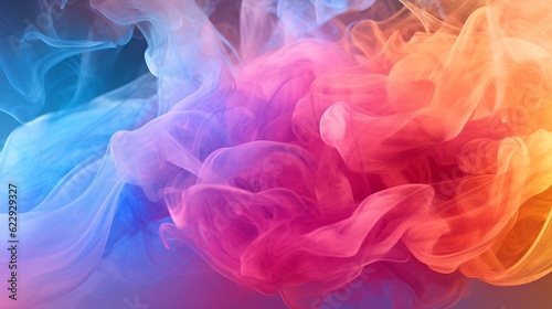 Abstract Colorful Smoke Background